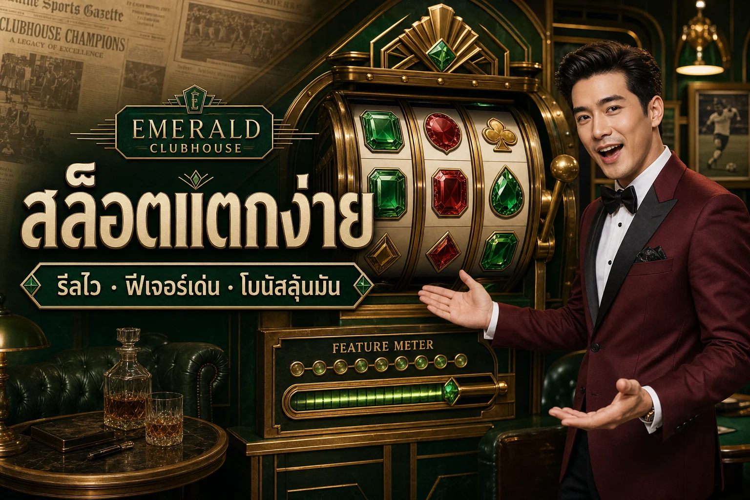 ภาพ BETMA198 ล็อบบี้เกมสล็อตนีออนสีเขียวและทอง